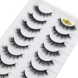 HBZGTLA 10paris Cat Eyelashes Fluffy Mink Eyelashes Natural Look False Lashes for Daily Party Wedding Lightweigh Reusable Makeup