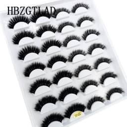 HBZGTLAD 14 Pairs Eyelashes 25mm Faux Mink Eyelashes Long Lasting Fluffy Mink Lashes Dramatic Volume Lashes Extension Thick Long