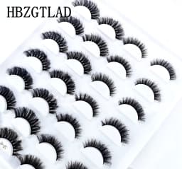 HBZGTLAD 14 Pairs Eyelashes 25mm Faux Mink Eyelashes Long Lasting Fluffy Mink Lashes Dramatic Volume Lashes Extension Thick Long