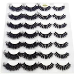 HBZGTLAD 14 Pairs Eyelashes 25mm Faux Mink Eyelashes Long Lasting Fluffy Mink Lashes Dramatic Volume Lashes Extension Thick Long
