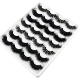 HBZGTLAD 14 Pairs Eyelashes 25mm Faux Mink Eyelashes Long Lasting Fluffy Mink Lashes Dramatic Volume Lashes Extension Thick Long