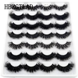HBZGTLAD 14 Pairs Eyelashes 25mm Faux Mink Eyelashes Long Lasting Fluffy Mink Lashes Dramatic Volume Lashes Extension Thick Long
