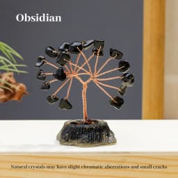 1PC 7 Chakra Healing Natural Stones Resin Healing Mini Crystal Tree Home Office Desk Living Room Feng Shui Decora for Good Luck