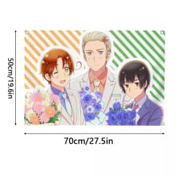 H-Hetalia W-World Stars Flag Room Bedroom Home&Outdoor Wall Hanging Concert Printed Background Decoration Art Banner