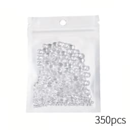 350pcs Clear Dewdrop Water Droplets Embellishments Simulation Round Clear Waterdrop Resin Beads Nails Art DIY Nail Decorations