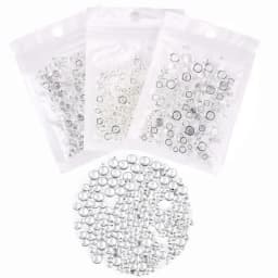 350pcs Clear Dewdrop Water Droplets Embellishments Simulation Round Clear Waterdrop Resin Beads Nails Art DIY Nail Decorations