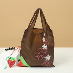 Foldable Shopping Bag Convenient Carry Bag Reusable Storage Pocket Bag Strawberry Handbag
