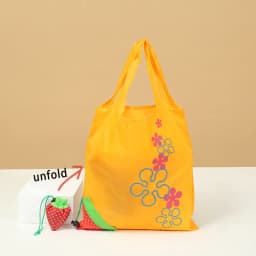 Foldable Shopping Bag Convenient Carry Bag Reusable Storage Pocket Bag Strawberry Handbag