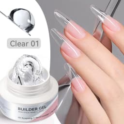 BORN PRETTY 60g Clear Milky White Non Stick Hand Extension Gel Nail Polish Molding Semi Permanent Soak Off Building Hard Gel