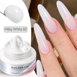 BORN PRETTY 60g Clear Milky White Non Stick Hand Extension Gel Nail Polish Molding Semi Permanent Soak Off Building Hard Gel