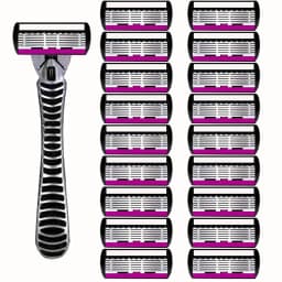 6-Layer Classic Razor, Razor Set, Stainless Steel Blade, Manual Safety Razor, Reusable Blade, Silicone Anti-Skid Layer