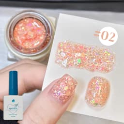 1-12PCS Deer Crash Sparkling Series Gel Nail Polish Sparkling All-match Whitening Sequins Fashionable Eye-catching Nail Supplies
