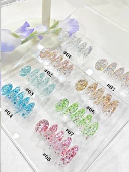 1-12PCS Deer Crash Sparkling Series Gel Nail Polish Sparkling All-match Whitening Sequins Fashionable Eye-catching Nail Supplies