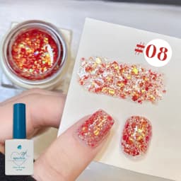 1-12PCS Deer Crash Sparkling Series Gel Nail Polish Sparkling All-match Whitening Sequins Fashionable Eye-catching Nail Supplies