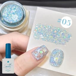 1-12PCS Deer Crash Sparkling Series Gel Nail Polish Sparkling All-match Whitening Sequins Fashionable Eye-catching Nail Supplies