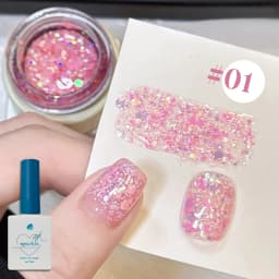 1-12PCS Deer Crash Sparkling Series Gel Nail Polish Sparkling All-match Whitening Sequins Fashionable Eye-catching Nail Supplies