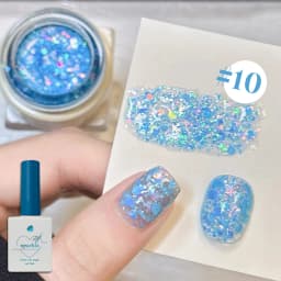 1-12PCS Deer Crash Sparkling Series Gel Nail Polish Sparkling All-match Whitening Sequins Fashionable Eye-catching Nail Supplies