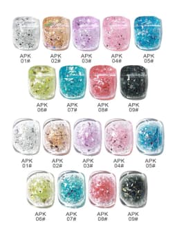 1-12PCS Deer Crash Sparkling Series Gel Nail Polish Sparkling All-match Whitening Sequins Fashionable Eye-catching Nail Supplies