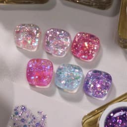 1-12PCS Deer Crash Sparkling Series Gel Nail Polish Sparkling All-match Whitening Sequins Fashionable Eye-catching Nail Supplies