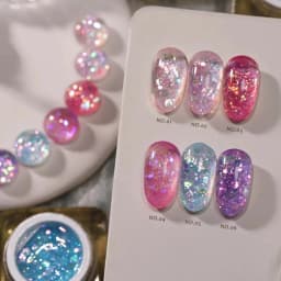 1-12PCS Deer Crash Sparkling Series Gel Nail Polish Sparkling All-match Whitening Sequins Fashionable Eye-catching Nail Supplies