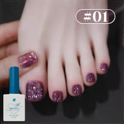 1-12PCS Deer Crash Sparkling Series Gel Nail Polish Sparkling All-match Whitening Sequins Fashionable Eye-catching Nail Supplies