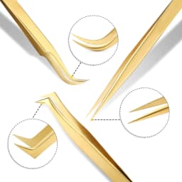 1pc/ 3/5pcs High Precision Lash Tweezers Set Stainless Steel Eyelash Tweezers for Classic Individual and Volume Lash Extensions