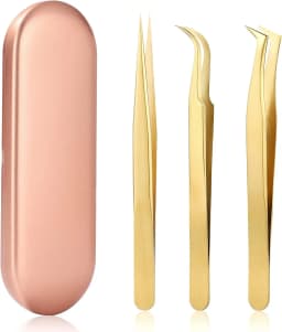 1pc/ 3/5pcs High Precision Lash Tweezers Set Stainless Steel Eyelash Tweezers for Classic Individual and Volume Lash Extensions