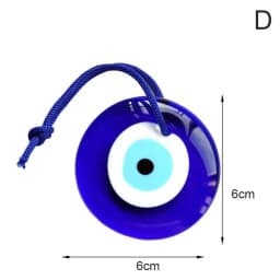 Blue Evil Eye Amulet Car Pendant Turkish Glass Lampwork Trendy Home Office Lucky Charm Pendant Interior Decor Auto Accessories