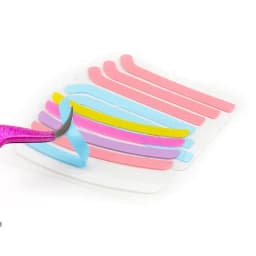 6pcs Eyelash Lifting Silicone Stripe Soft Lashlift Curlers Pads Eye Lash Extension Perm Ribbon Sticky Tape Patch Makeup Tools