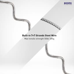 Booms Fishing T02RB1 Fishing Rod Tether Boat Kayak Paddle 2M Heavy Duty Elasticity Lanyard for Fishing Tools Rods Strap 4pcs/Set
