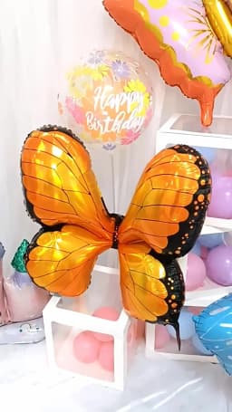 Large Butterfly Aluminum Foil Balloons Butterfly Helium Air Globos Birthday Party Decorations Baby Shower Kids Toy Photo Props