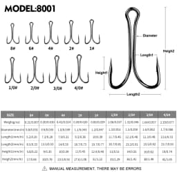 PROBEROS 30pcs Luya Fishing Hook Carbon Steel Barbed Double Hook Fishing Hook Chicken Claw Hook Tied Soft Bait Fish Accessories
