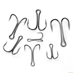 PROBEROS 30pcs Luya Fishing Hook Carbon Steel Barbed Double Hook Fishing Hook Chicken Claw Hook Tied Soft Bait Fish Accessories