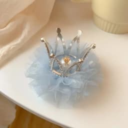 New Princess Children Girl Hairpin Vintage 3D Crown Mesh Hair Clip for Kid Girl Birthday Party Decroative Hair Pin Girls Gift