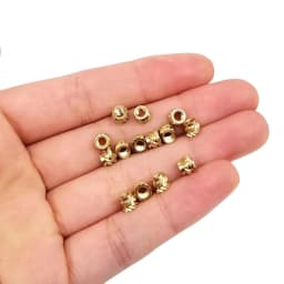 50/100pcs M2 M2.5 M3 Solid Brass Insert Nut Embedment Copper Nut for Hot Melt Heat Injection Molding Double Twill Knurled Thread