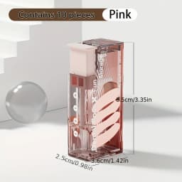 Portable Floss Dispenser Includes 10Pcs Floss Automatic Ejectable Floss Organiser Oral Care Press-on Disposable Flossing Sticks