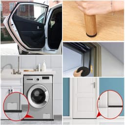 1 Roll 1-10mm Thick Strong Adhesion EVA Black Sponge Foam Rubber Tape Anti-Collision Seal Strip Width 5-40mm Sound Insulation St
