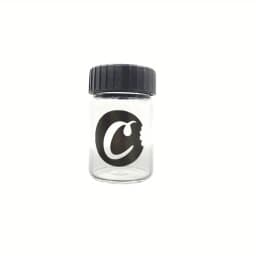 1Pc Glass Jar with Led Light Smoking Storage Bottle Light-Up Air Tight Magnifying Viewing Multi-Use Container