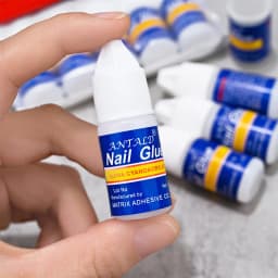 5Pcs/set Fast-Dry Adhesive Nail Tips Nail Glue 3g*5jars Super-Stong Bond Nail Glue For Nail Rhinestone&Nail Tips Manicure Glue