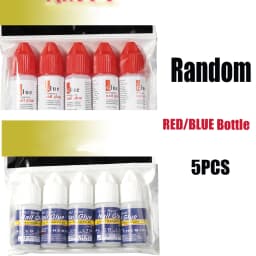 5Pcs/set Fast-Dry Adhesive Nail Tips Nail Glue 3g*5jars Super-Stong Bond Nail Glue For Nail Rhinestone&Nail Tips Manicure Glue