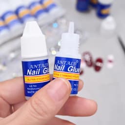 5Pcs/set Fast-Dry Adhesive Nail Tips Nail Glue 3g*5jars Super-Stong Bond Nail Glue For Nail Rhinestone&Nail Tips Manicure Glue
