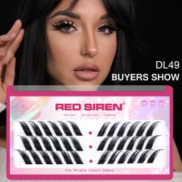 Fox Eye DIY Lash Clusters Korean Makeup Wholesale Winged Cat Eye DIY Cluster Lashes 2024 New Individual Eyelash