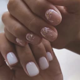 24pcs Short Square French Pink Cartoon Snail False Nails Full Cover Detachable Nail Tips Press on Nails
