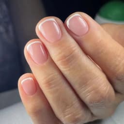 24pcs Short Square French Pink Cartoon Snail False Nails Full Cover Detachable Nail Tips Press on Nails
