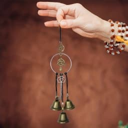 1pc Witch Bell Doorknob Hanging Decorative Wicker Wind Chime Home Decoration