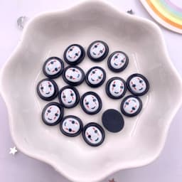 50pcs Resin Mini Colorful Ghost Faceless Man Flatback Stone Figurines Nail Art Scrapbook DIY Accessories Crafts Supplies SL808