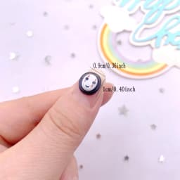 50pcs Resin Mini Colorful Ghost Faceless Man Flatback Stone Figurines Nail Art Scrapbook DIY Accessories Crafts Supplies SL808