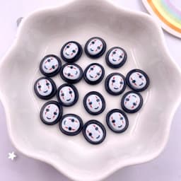 50pcs Resin Mini Colorful Ghost Faceless Man Flatback Stone Figurines Nail Art Scrapbook DIY Accessories Crafts Supplies SL808