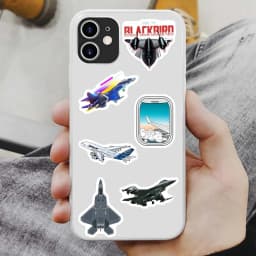 Airplane Collection Stickers Fighter Aircraft Airliner Cool DIY Gift Decal for Phone Laptop Bottles Scrapbook Waterproof Sticker