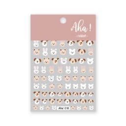 Cute Cartoon Nail Art Stickers, Bear Rabbit Flowers Panda Designs, Adhesive Decals for Nails Manicure Decoration